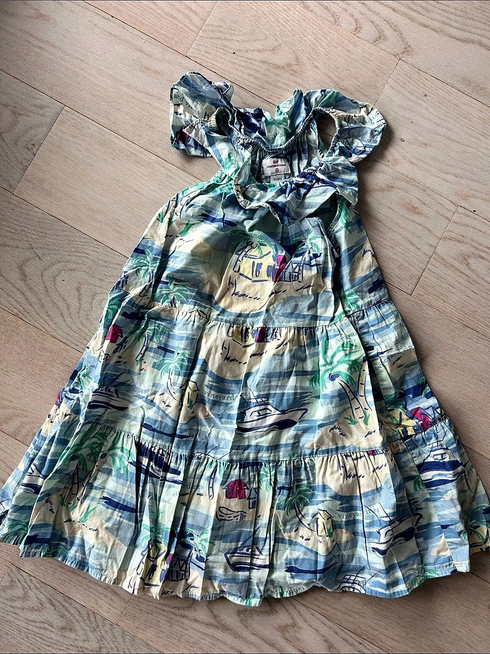 Vineyard Vines for Target Girls Cotton Printed Dress Size XS (4/5)